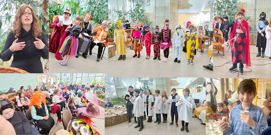 Жильцов «Бейт Барух» поздравили с Пуримом ученики еврейской школы