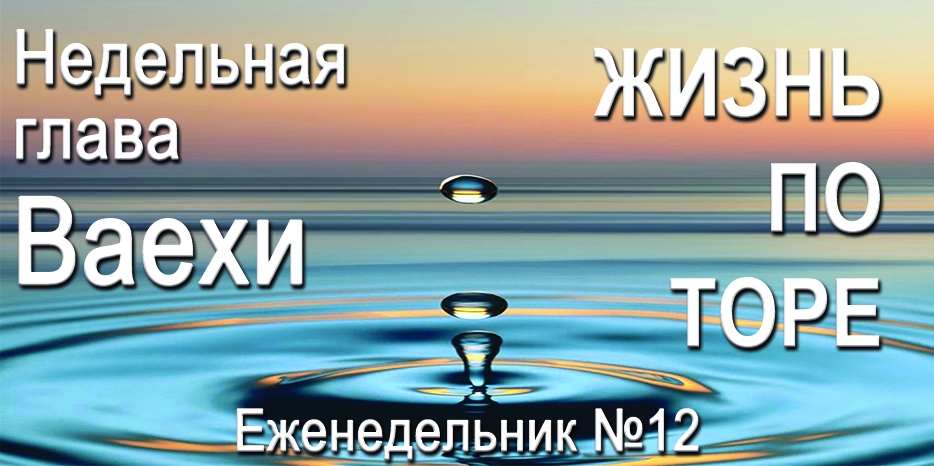 Еженедельник «Жизнь по Торе» для общин «Бней Ноах» в Украине на недельную главу «Ваехи»