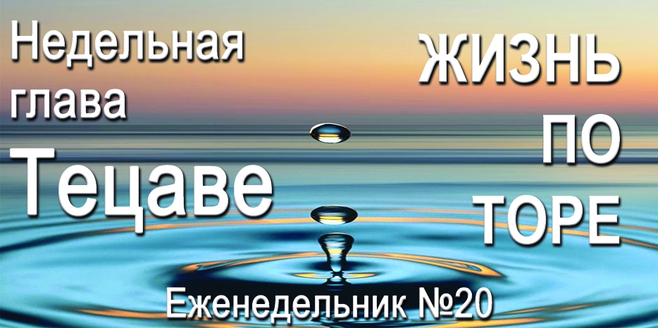 Еженедельник «Жизнь по Торе» для общин «Бней Ноах» в Украине на недельную главу «Тецаве»