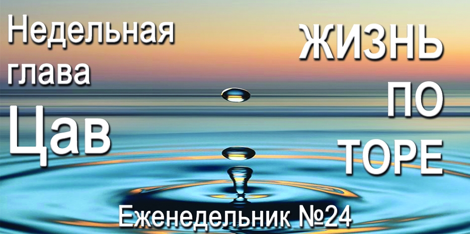 Еженедельник «Жизнь по Торе» для общин «Бней Ноах» в Украине на недельную главу «Цав»