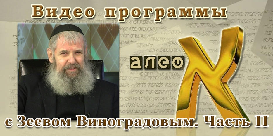 Зеев Виноградов в программе «Алеф». Часть II