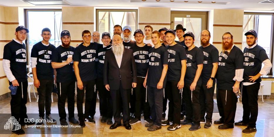 Студенты американской иешивы «Ор Эльханан» посетили Днепр в рамках своей поездки по святым местам Украины