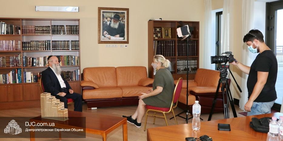 Главный раввин Днепра Шмуэль Каминецкий дал интервью телеканалу «ДніпроTV»