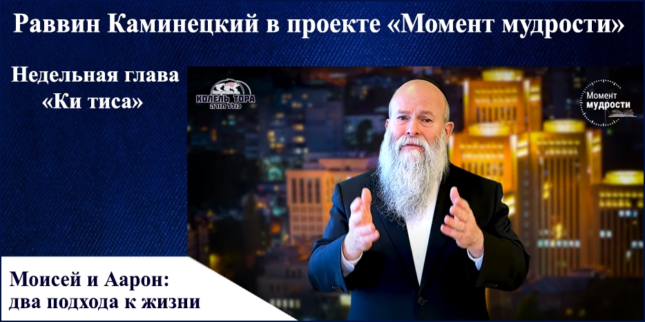 Видеоурок раввина Шмуэля Каминецкого в проекте «Момент мудрости» к недельной главе «Ки тиса»