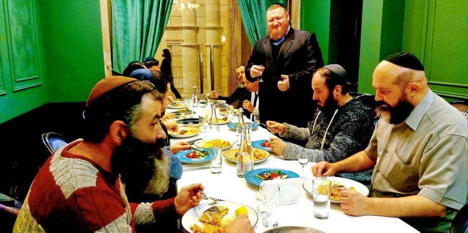 В честь 9-10 кислева в Днепре прошли мужские фарбренгены