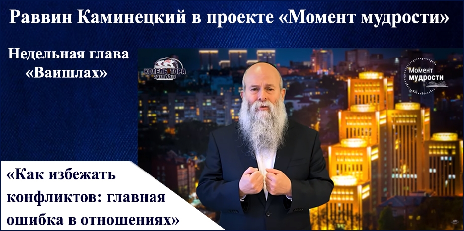 Видеоурок раввина Шмуэля Каминецкого в проекте «Момент мудрости» к недельной главе «Ваишлах»