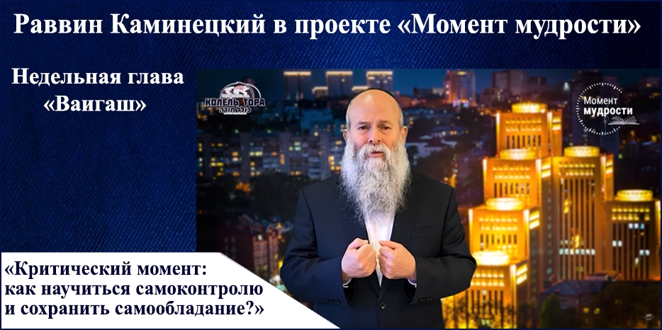Видеоурок раввина Шмуэля Каминецкого в проекте «Момент мудрости» к недельной главе «Ваигаш»