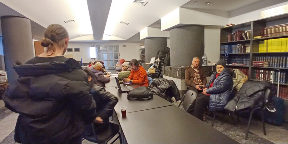 В синагоге открыт пункт приема беженцев