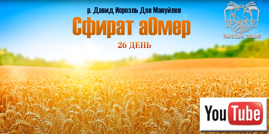 Видео: ежедневный цикл уроков «Сфират а-Омер» с реб Давидом Мануйловым