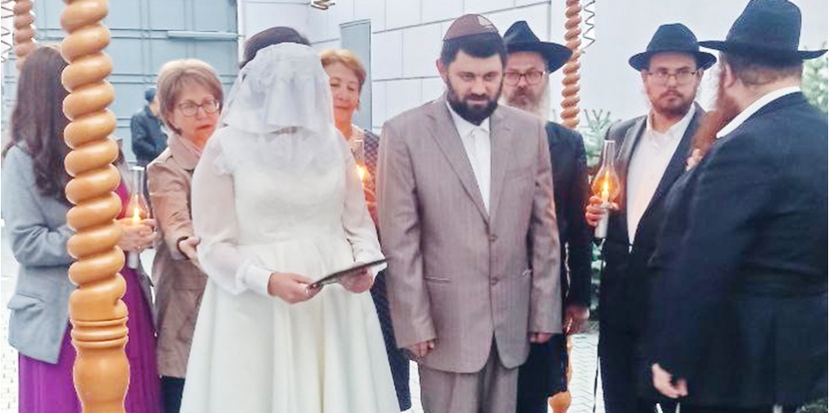 В Днепре прошла Хупа для Дана и Бейлы Сергеевых