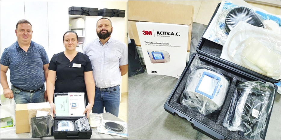 Еврейский Медицинский Центр получил в подарок аппарат для заживления ран