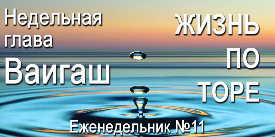 Еженедельник «Жизнь по Торе» для общин «Бней Ноах» в Украине на недельную главу «Ваигаш»