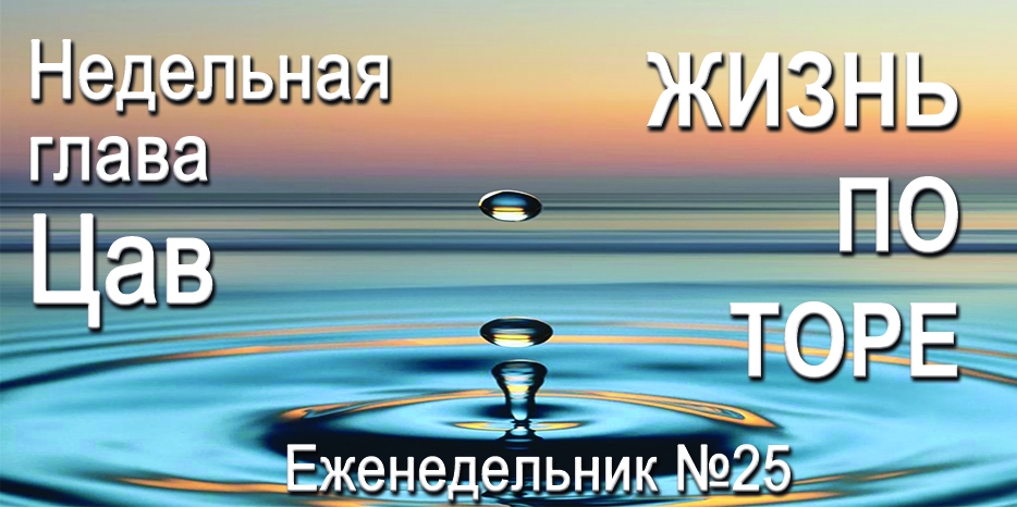 Еженедельник «Жизнь по Торе» для общин «Бней Ноах» в Украине на недельную главу «Цав»