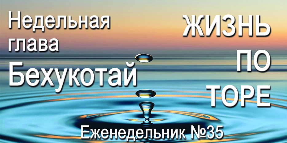 Еженедельник «Жизнь по Торе» для общин «Бней Ноах» в Украине на недельную главу «Бехукотай»