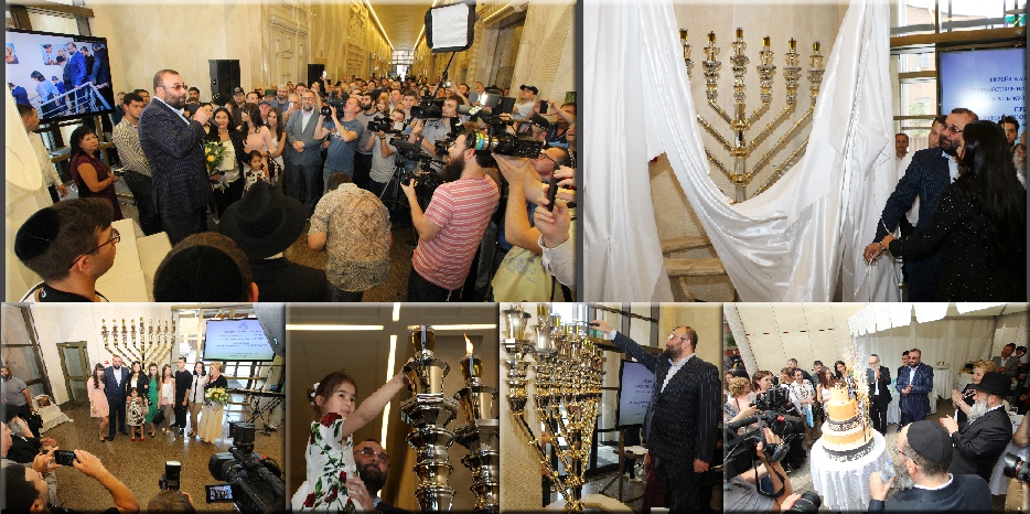 Открытие новой великолепной серебряной Меноры в центре «Менора»