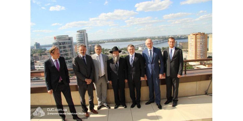 Визит министра иностранных дел Чехии в еврейскую общину Днепропетровска