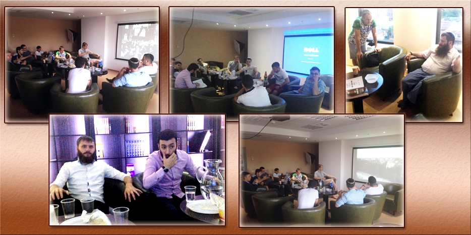 Мужской фарбренген в честь 12 тамуза в «SeeTheLight»