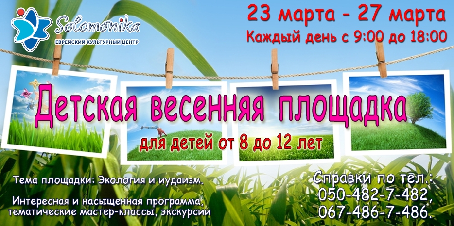 Детская весенняя площадка от «Соломоники»