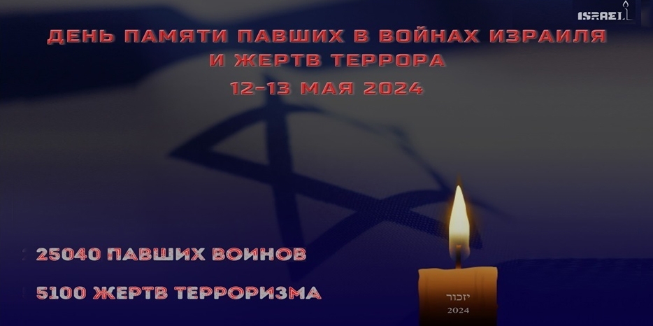 12-13 мая Израиль отмечает День памяти павших в войнах и жертв террора