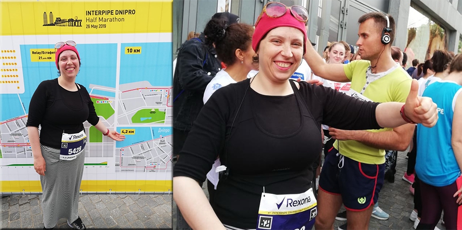 Ребецн Двора Фурлендер приняла участие в легкоатлетических соревнованиях «Interpipe Dnipro Half Marathon»