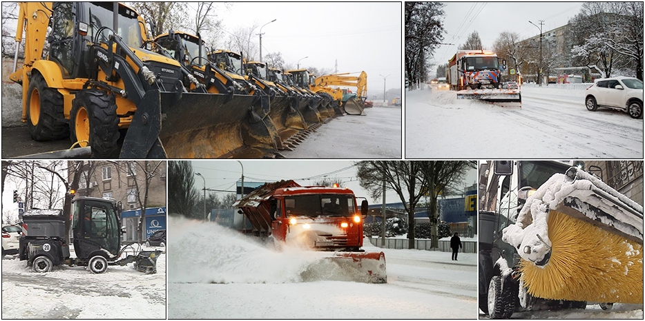 Днепр справился с циклоном и мощнейшим снегопадом – транспорт работает штатно