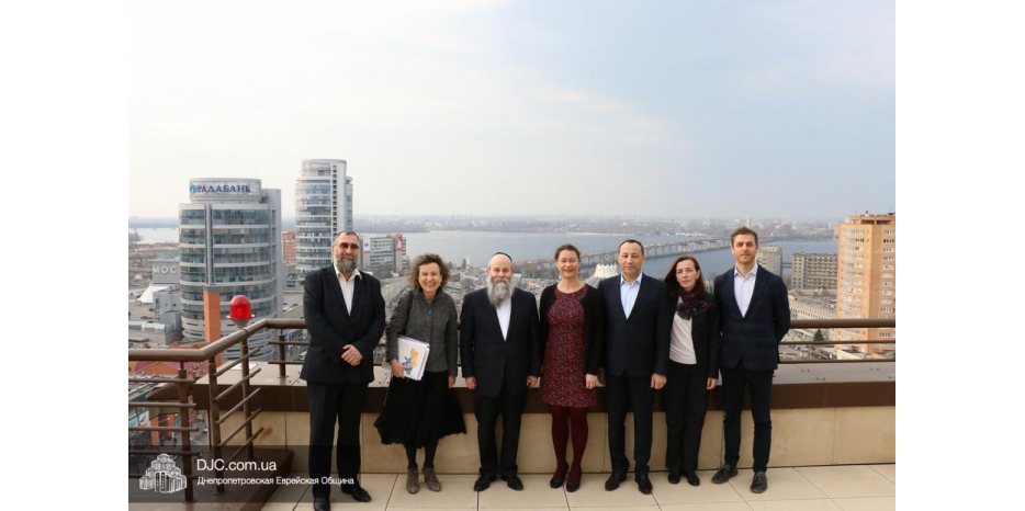 Визит посла Франции Изабель Дюмон в еврейскую общину Днепра