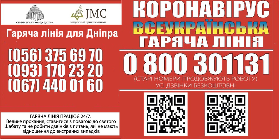 Обращение к членам еврейской общины Днепра руководства Медицинского Центра JMC