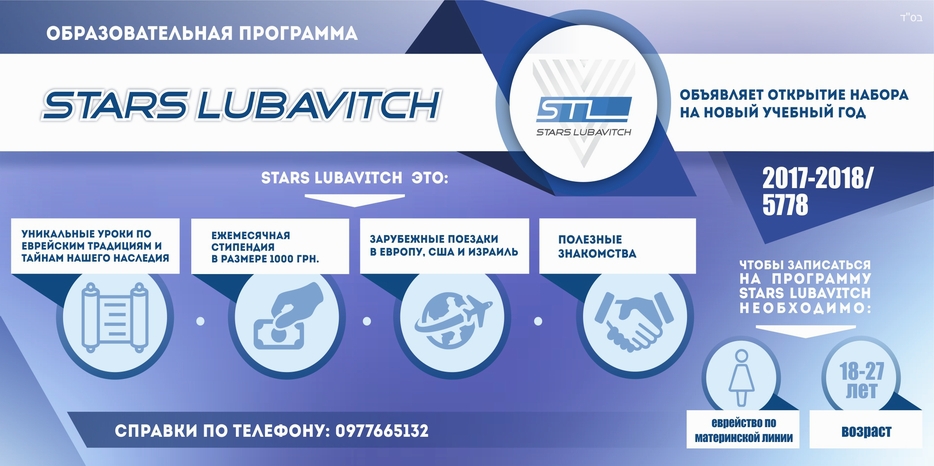 «Stars Lubavich» открыла набор на новый 2017-2018 (5778) учебный год