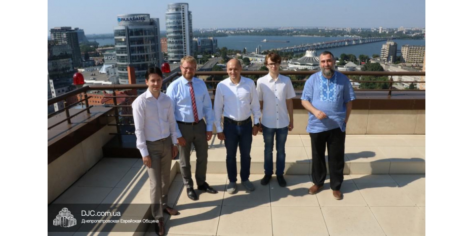 Визит посла Швеции Мартина Хагстрьома в еврейскую общину Днепра