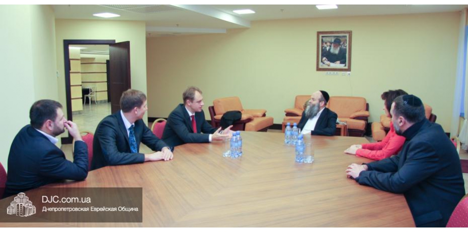 Визит председателя Госкомтелерадио Украины в Днепропетровскую еврейскую общину