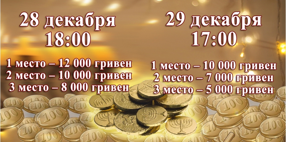 Внимание! В последние два вечера Хануки будут разыгрываться рекордные призы