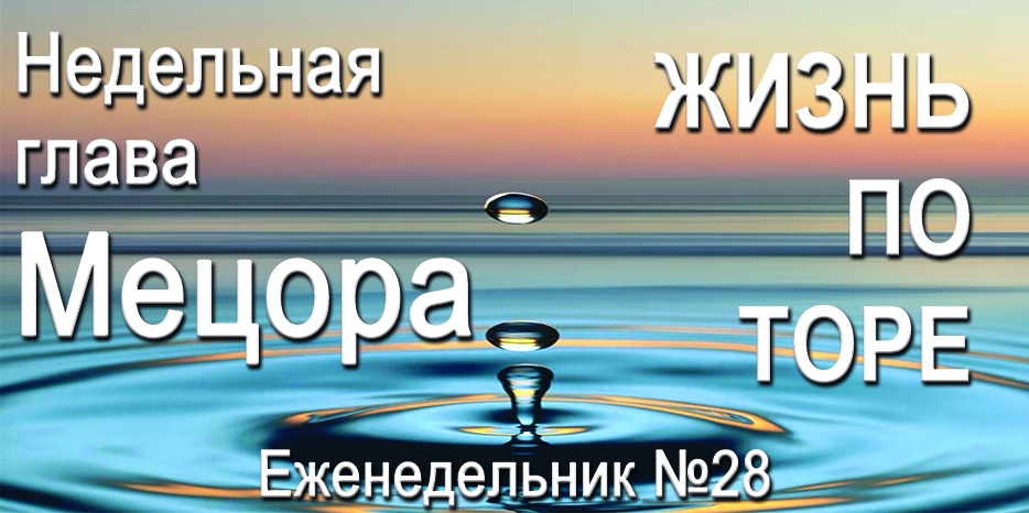 Еженедельник «Жизнь по Торе» для общин «Бней Ноах» в Украине на недельную главу «Мецора»