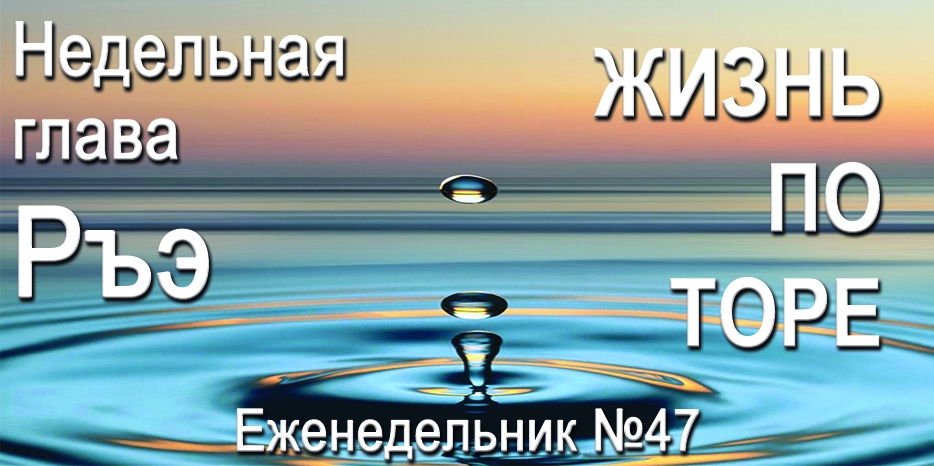 Еженедельник «Жизнь по Торе» для общин «Бней Ноах» в Украине на недельную главу «Ръэ»