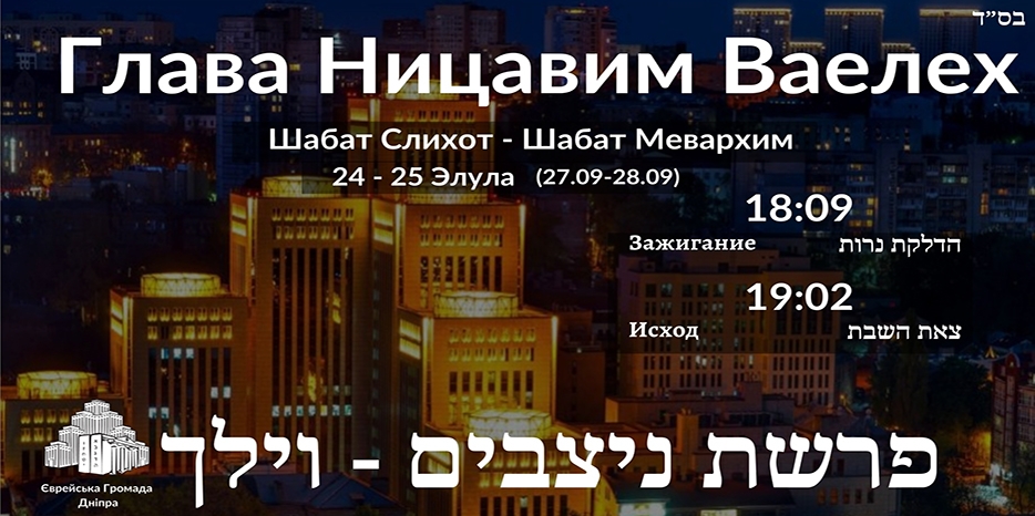 Время зажигания субботних свечей