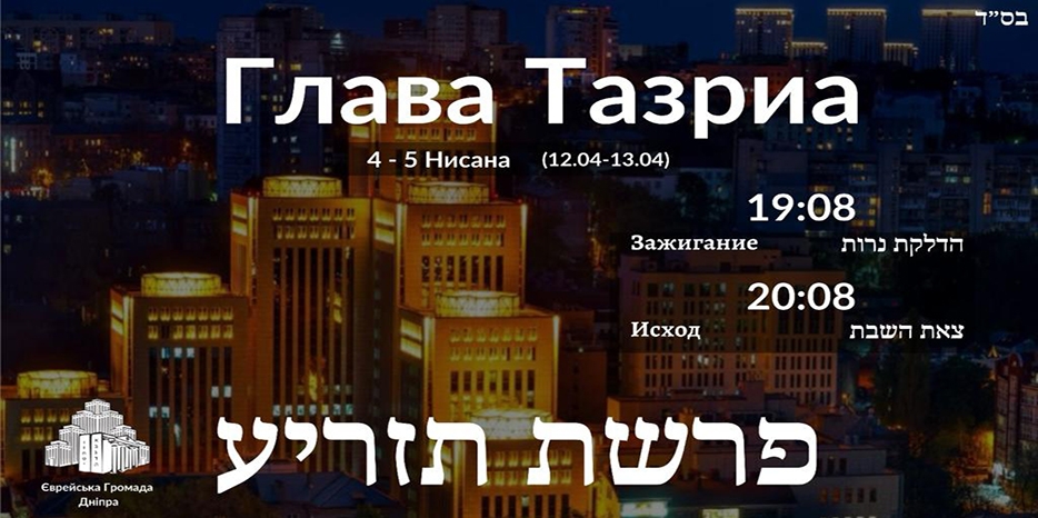 Время зажигания субботних свечей