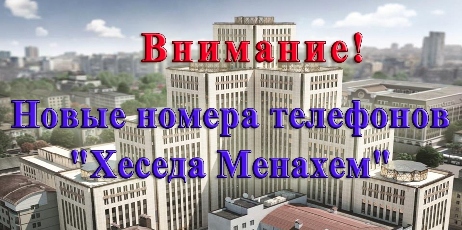Внимание! У Хеседа изменились телефоны!