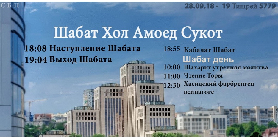 Время зажигания субботних свечей