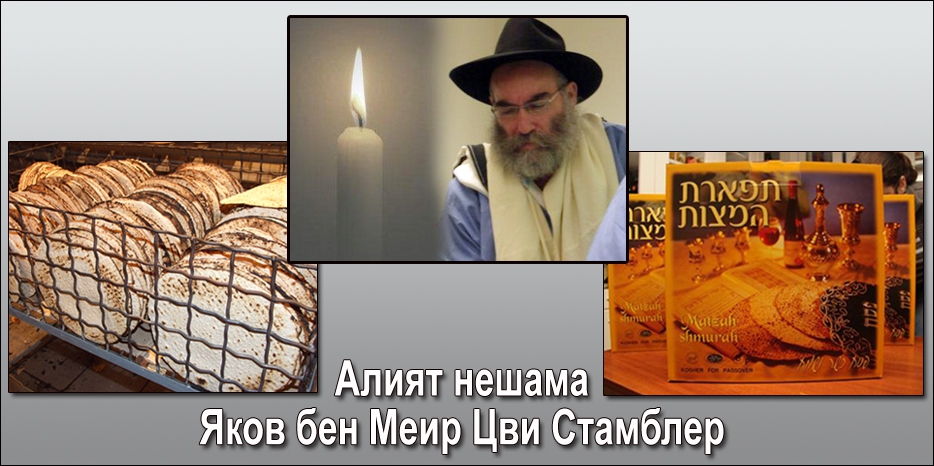 Вся маца на Седерах будет только шмура! Подарок от р. Меира Стамблера