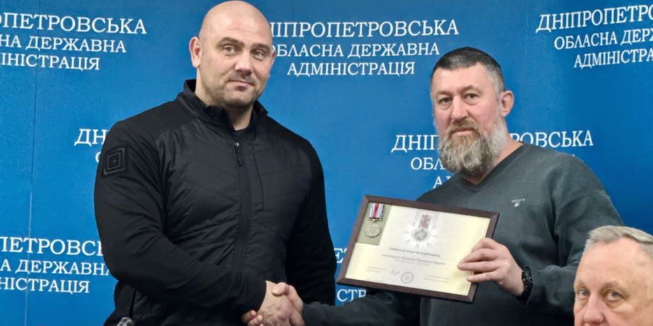 Еврейский капеллан Яков Синяков награжден медалью за «Оборону Украины»